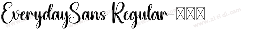 EverydaySans Regular字体转换